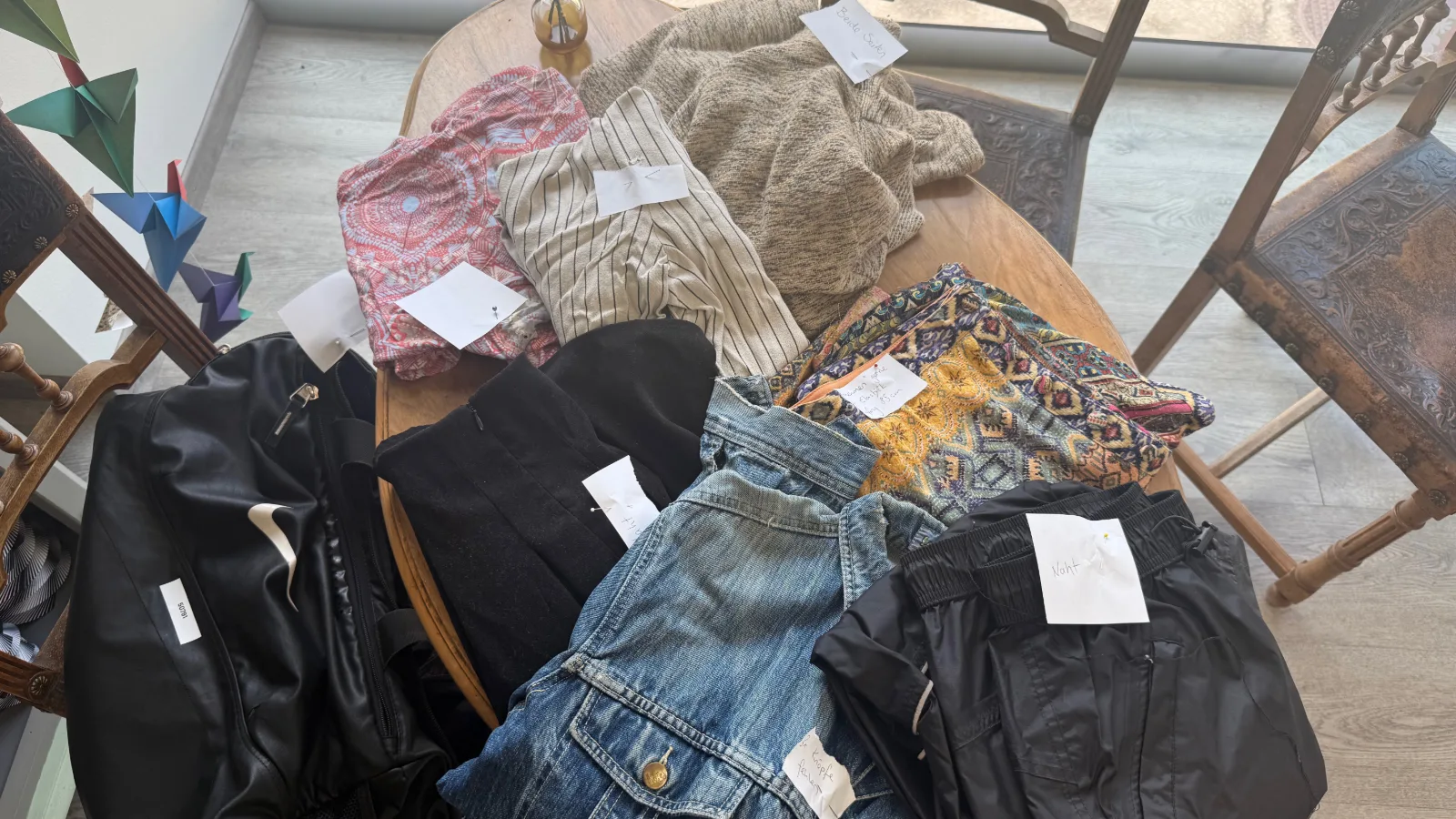 Diverse Textilien aus dem RepairCafé