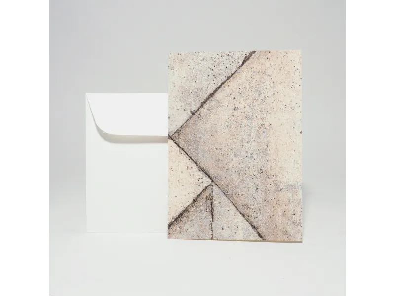 Design-Grusskarte A6 Beton
