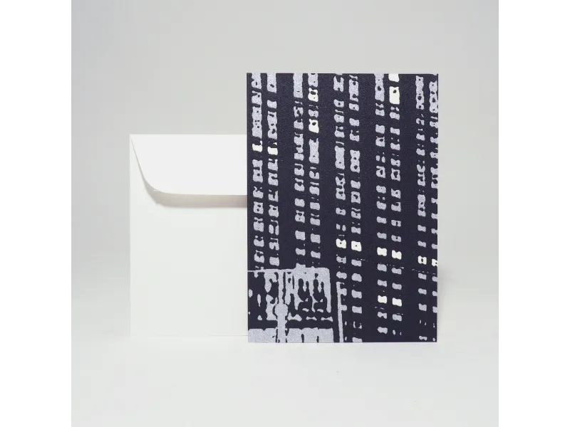 Design-Grusskarte A6 Fluorecent dark