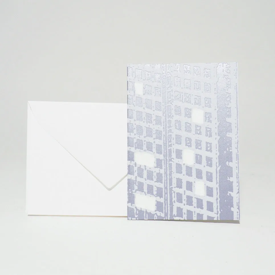 Design-Grusskarte A7 Fluorecent grey