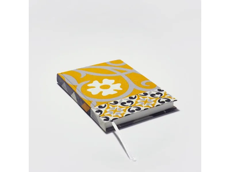 Notiz- und Skizzenbuch A6 Fliesen / carrelage yellow