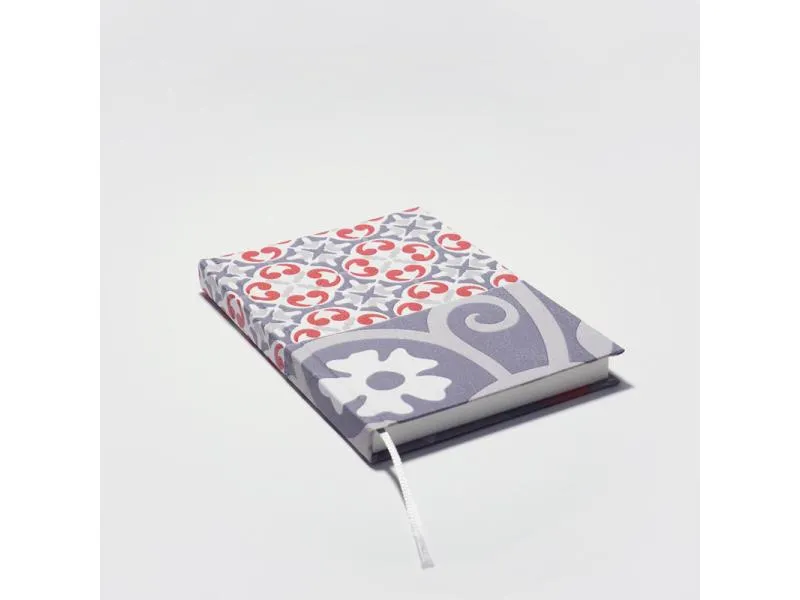 Notiz- und Skizzenbuch A6 Fliesen / carrelage red