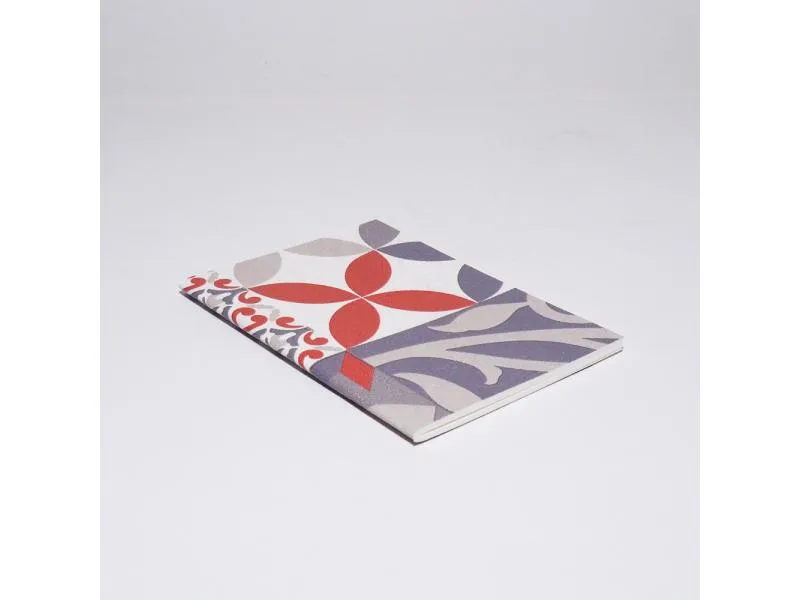 Notiz- und Skizzenheft A6 Fliesen / carrelage red