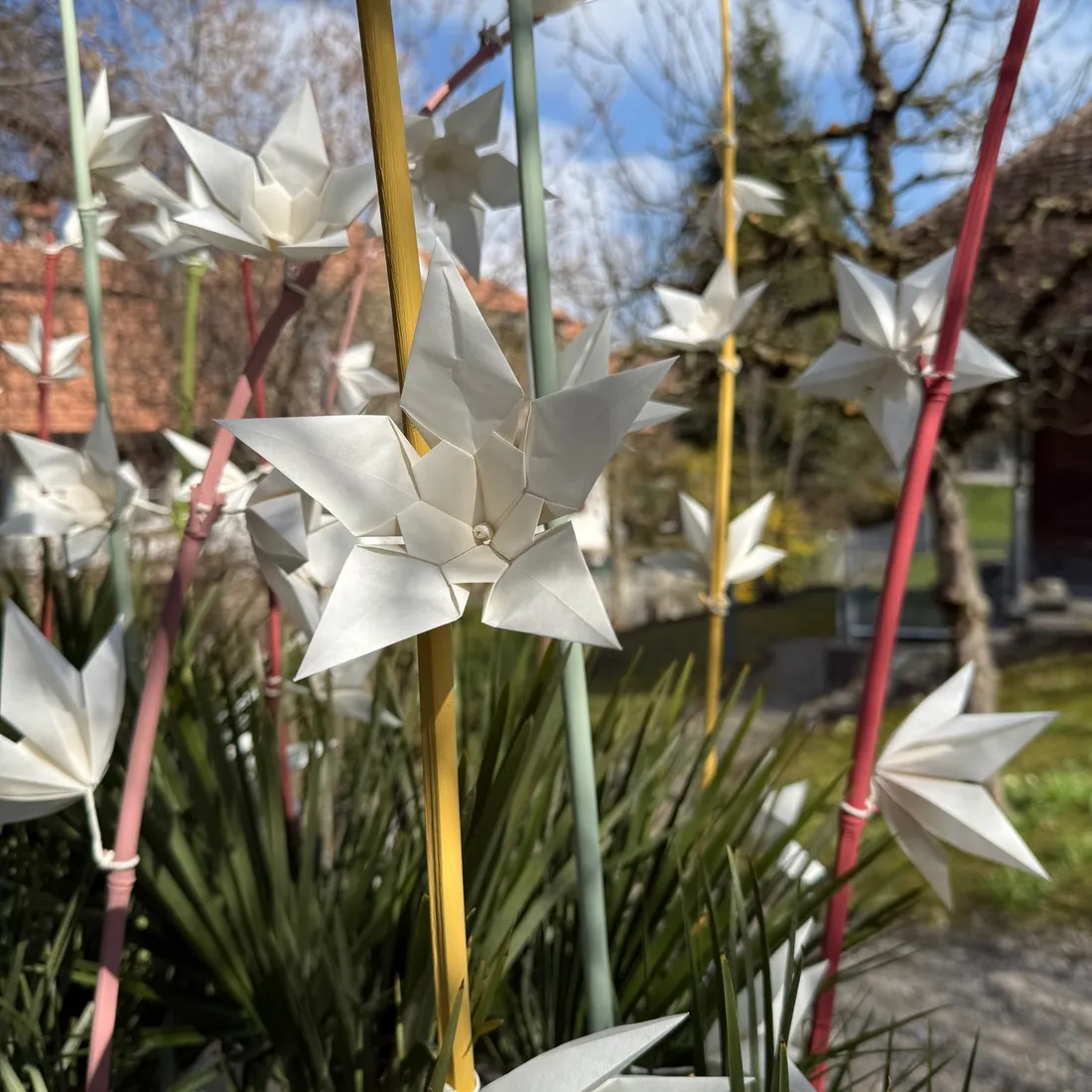 Bastelset Origami Blume der Ewigkeit "Osterbrunnen 26", Ansicht 3