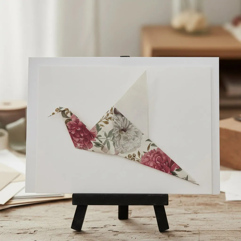 Bastelset Origami Grusskarte