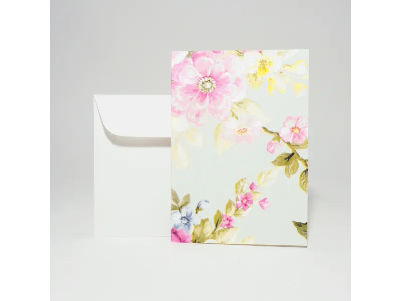 Design-Grusskarte A6 Floral