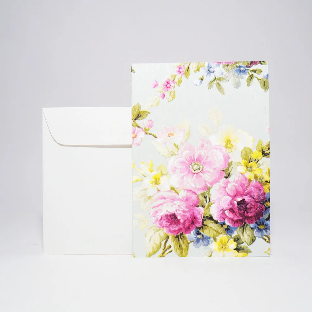 Design-Grusskarte A7 Floral