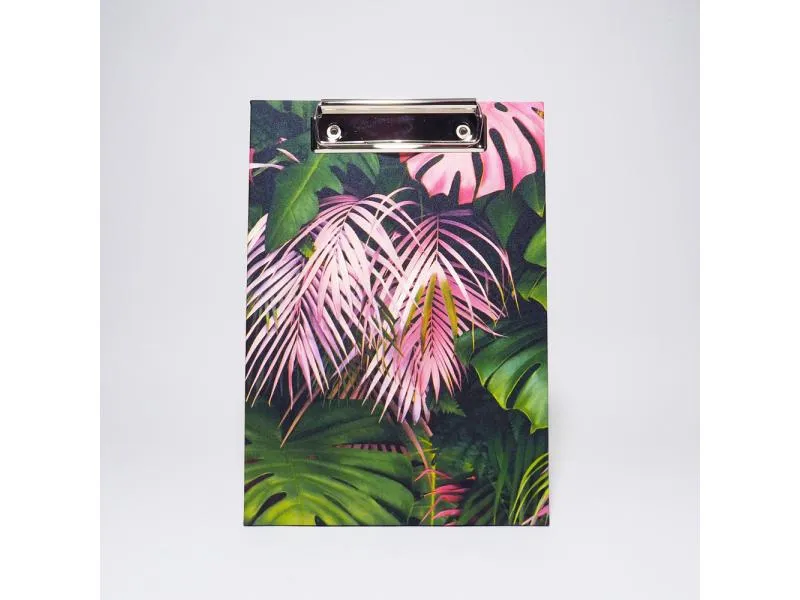 Klemmbrett A5 Dschungel / jungle pink