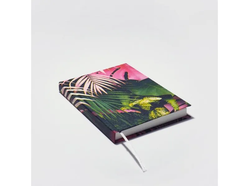 Notiz- und Skizzenbuch A6 Dschungel / jungle pink