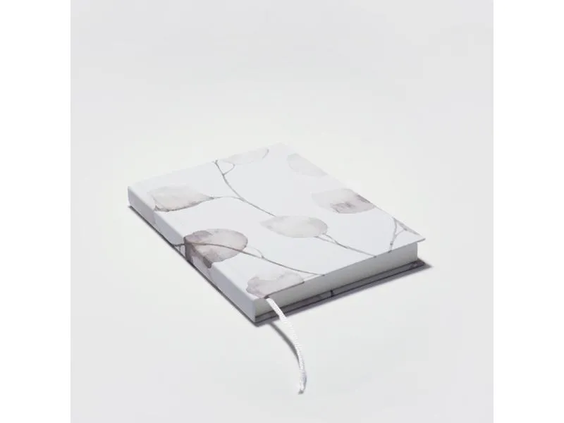 Notiz- und Skizzenbuch A6 Blättern / feuilles grey