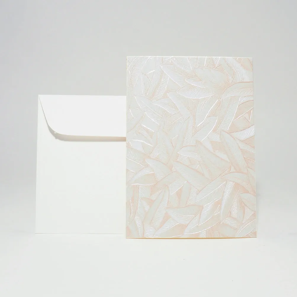 Design-Grusskarte A6 Glööckler Floral creme