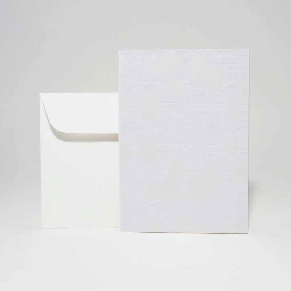 Design-Grusskarte A6 New Life white