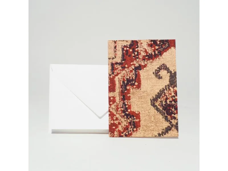 Design-Grusskarte A7 Oriental Stories red