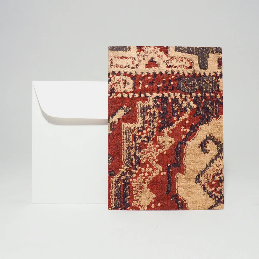 Design-Grusskarte A6 Oriental Stories red