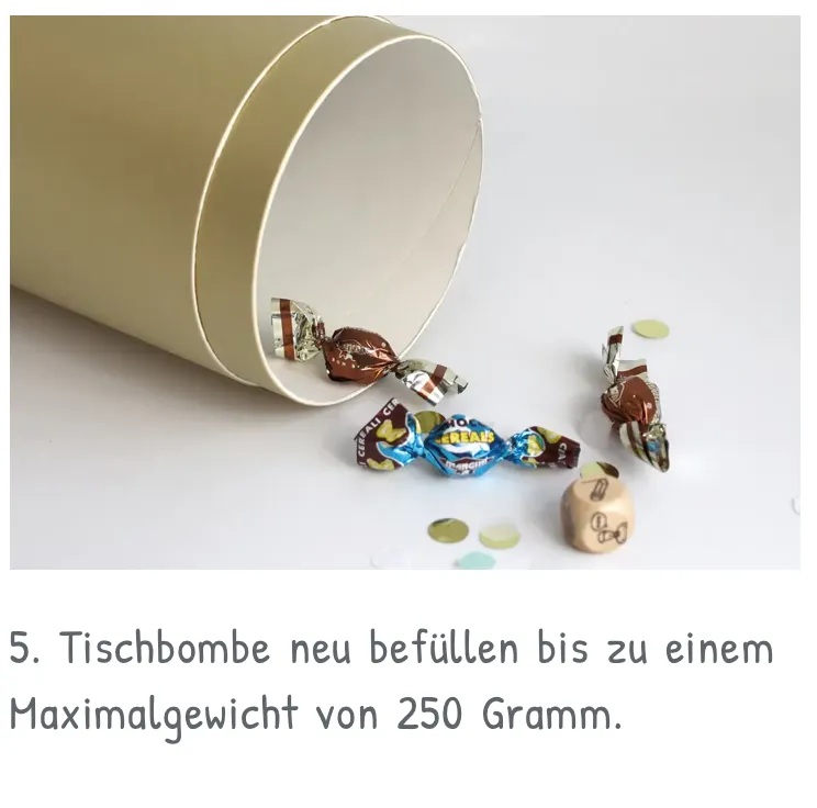 Wiederverwendbare Tischbombe, Ansicht 7